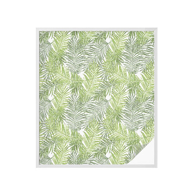 Película de privacidade para janela efeito vitral Padrões de plantas