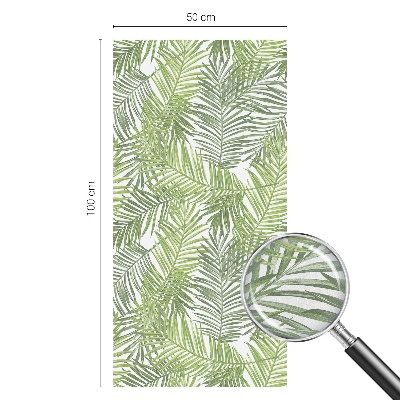 Película de privacidade para janela efeito vitral Padrões de plantas