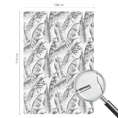 Película de privacidade para janela efeito vitral Folhas tropicais