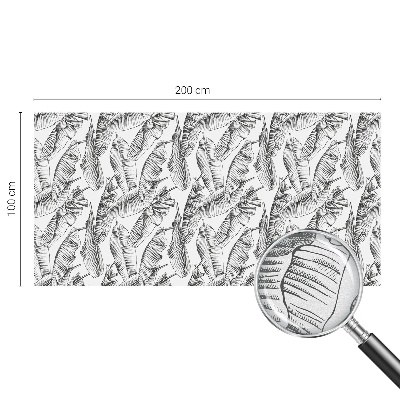 Película de privacidade para janela efeito vitral Folhas tropicais