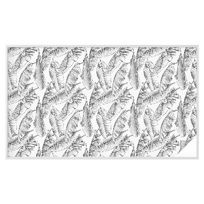 Película de privacidade para janela efeito vitral Folhas tropicais