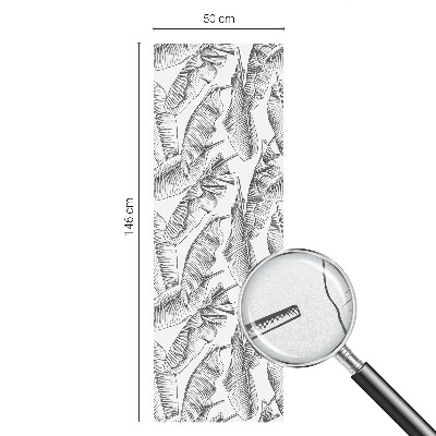 Película de privacidade para janela efeito vitral Folhas tropicais