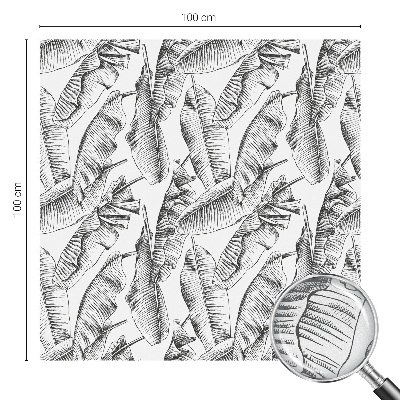 Película de privacidade para janela efeito vitral Folhas tropicais