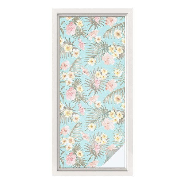 Película decorativa para janela privacidade Padrão tropical