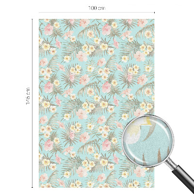 Película decorativa para janela privacidade Padrão tropical