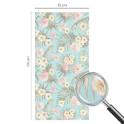 Película decorativa para janela privacidade Padrão tropical