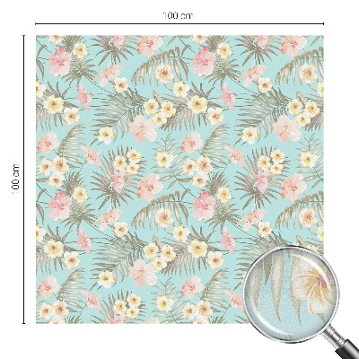 Película decorativa para janela privacidade Padrão tropical