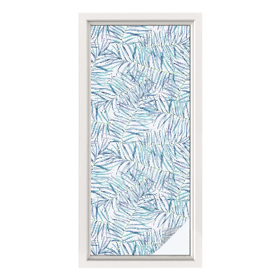 Vinil para vidro privacidade padrão vitral Padrão botânico