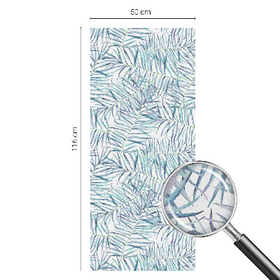 Vinil para vidro privacidade padrão vitral Padrão botânico