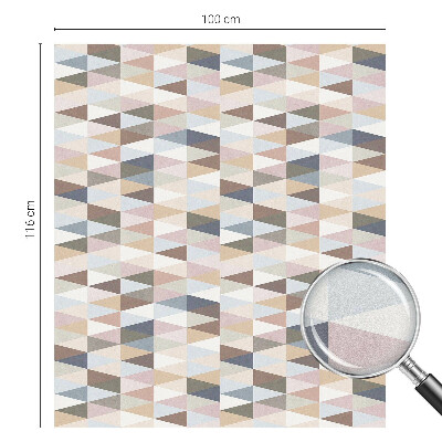 Película de vidro vitral autocolante Simetria pastel