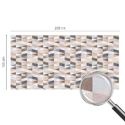 Película de vidro vitral autocolante Simetria pastel