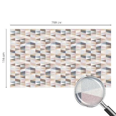 Película de vidro vitral autocolante Simetria pastel