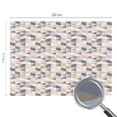 Película de vidro vitral autocolante Simetria pastel