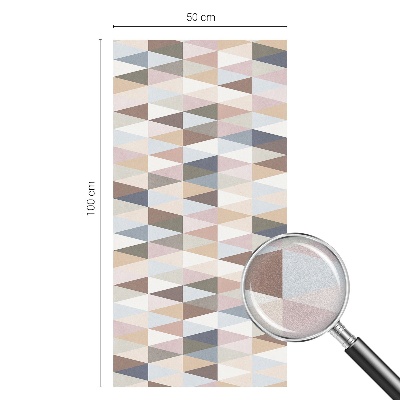 Película de vidro vitral autocolante Simetria pastel