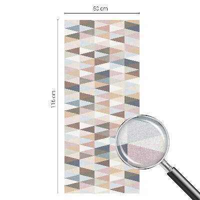 Película de vidro vitral autocolante Simetria pastel