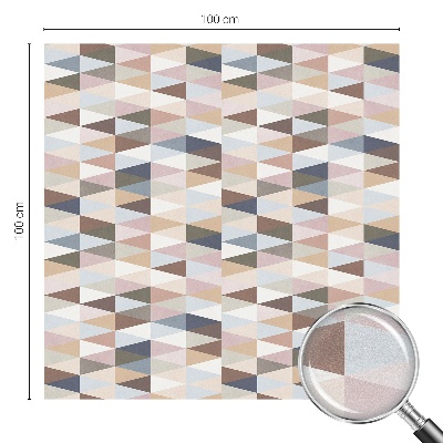 Película de vidro vitral autocolante Simetria pastel