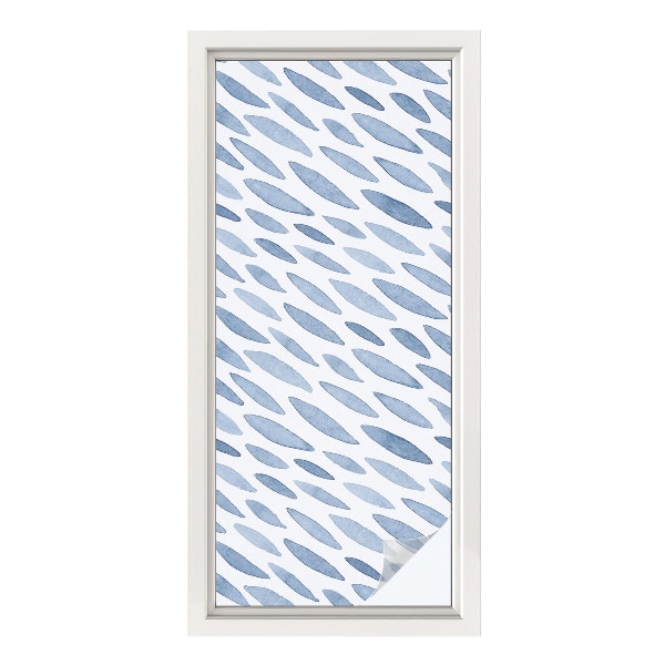 Película vidro janela privacidade Traços azuis
