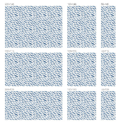 Película vidro janela privacidade Traços azuis