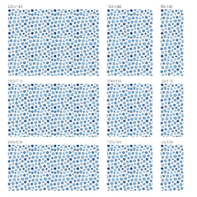 Película de privacidade para janela efeito vitral Pontos de aquarela