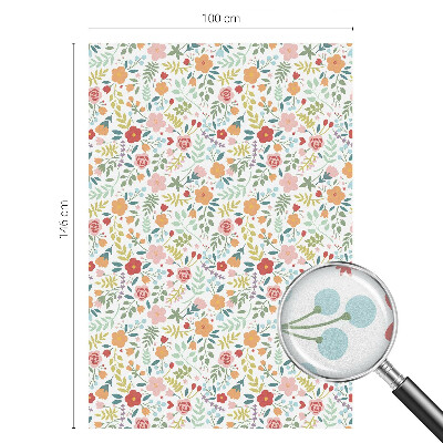 Película decorativa para janela privacidade Estampa floral