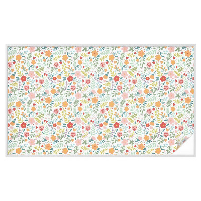 Película decorativa para janela privacidade Estampa floral