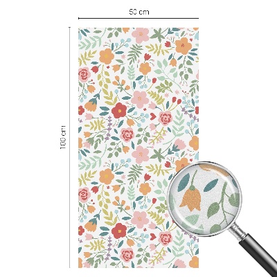Película decorativa para janela privacidade Estampa floral