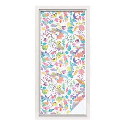 Película vidro janela privacidade Composição colorida