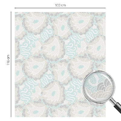 Película de vidro vitral autocolante Penas delicadas