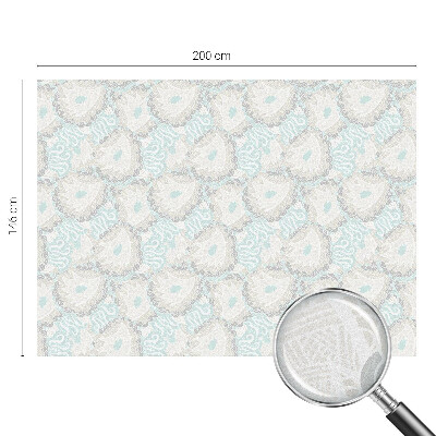 Película de vidro vitral autocolante Penas delicadas