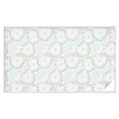 Película de vidro vitral autocolante Penas delicadas