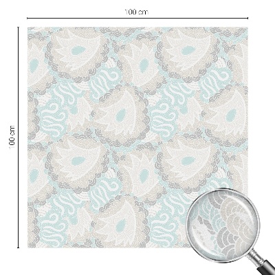 Película de vidro vitral autocolante Penas delicadas