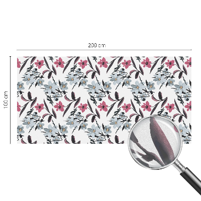 Película decorativa para janela privacidade Estampa floral