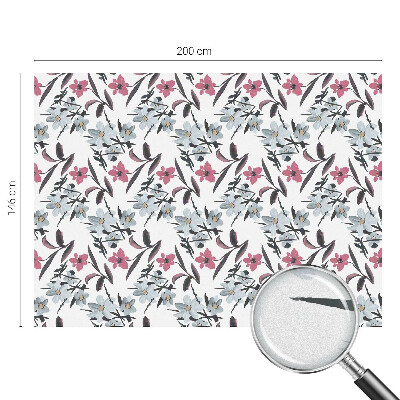 Película decorativa para janela privacidade Estampa floral