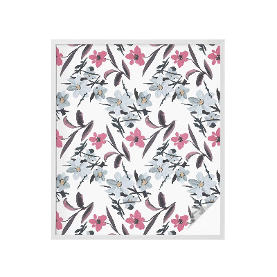 Película decorativa para janela privacidade Estampa floral