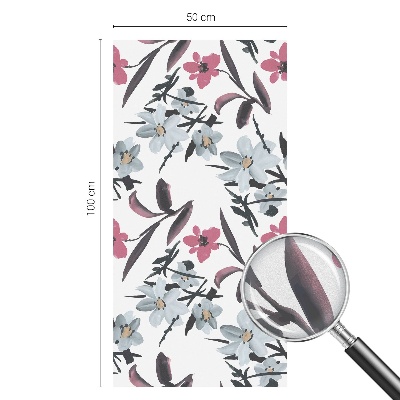 Película decorativa para janela privacidade Estampa floral