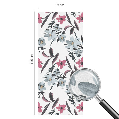 Película decorativa para janela privacidade Estampa floral