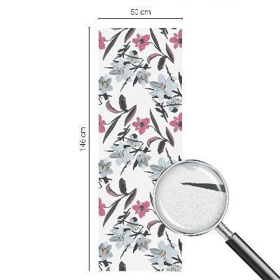 Película decorativa para janela privacidade Estampa floral