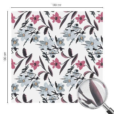 Película decorativa para janela privacidade Estampa floral