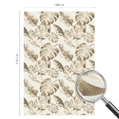 Película de vidro vitral autocolante Plantas tropicais