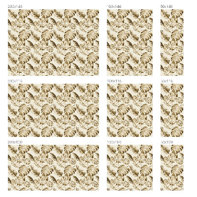 Película de vidro vitral autocolante Plantas tropicais