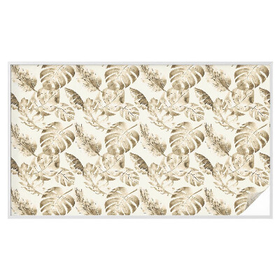 Película de vidro vitral autocolante Plantas tropicais