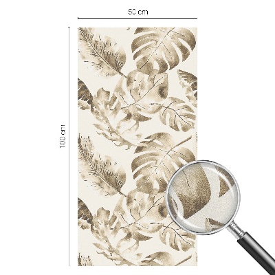 Película de vidro vitral autocolante Plantas tropicais