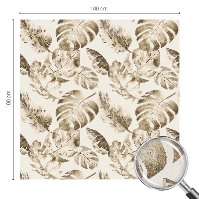 Película de vidro vitral autocolante Plantas tropicais