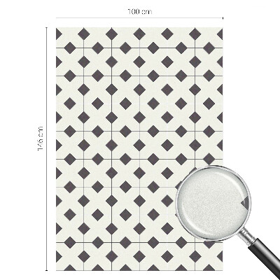 Película vidro janela privacidade Diamantes pretos e brancos