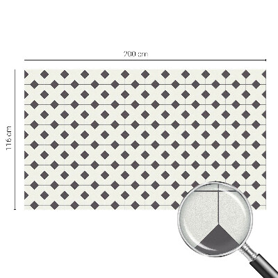 Película vidro janela privacidade Diamantes pretos e brancos