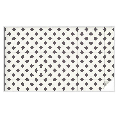 Película vidro janela privacidade Diamantes pretos e brancos