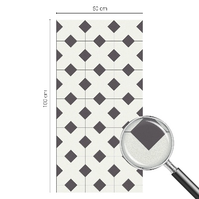 Película vidro janela privacidade Diamantes pretos e brancos