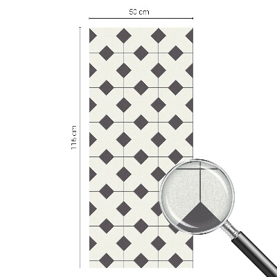 Película vidro janela privacidade Diamantes pretos e brancos