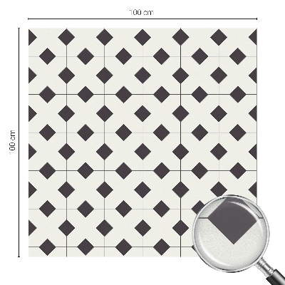 Película vidro janela privacidade Diamantes pretos e brancos