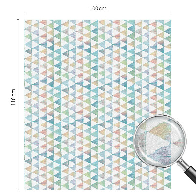 Vinil para vidro privacidade padrão vitral Triângulos geométricos